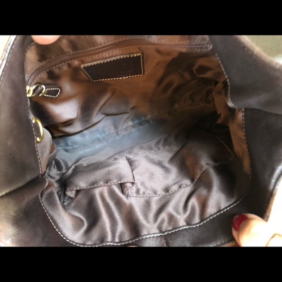 Dark Brown Coach Leather Shoulder bag - Picture 6 of 6